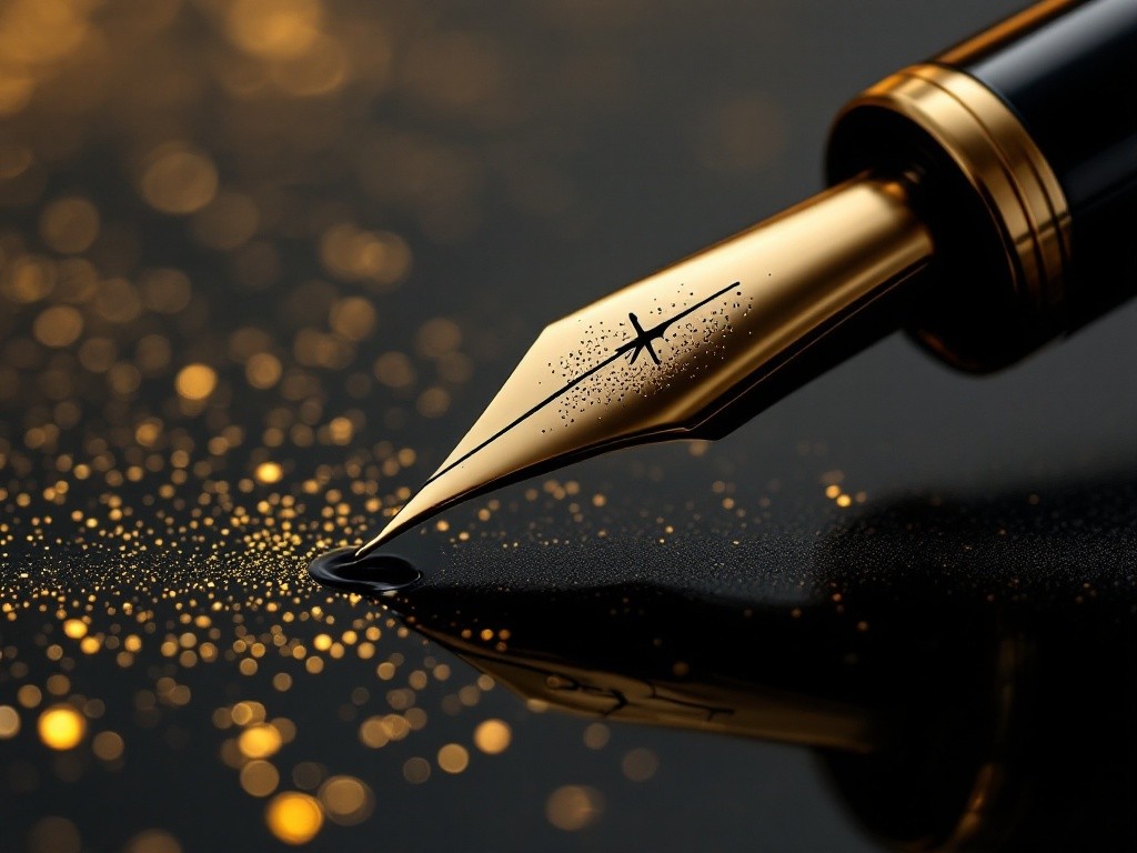 Schriftkunst aus feinster Präzision.